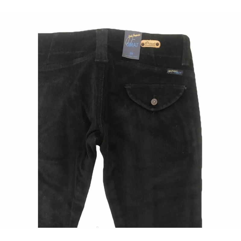 джинси утеплені OMAT jeans 9245 вельвет чорні