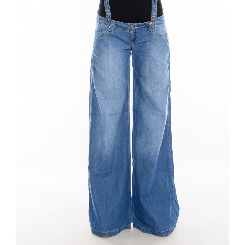 Жіночі джинси-Труби OMAT jeans 9922 сині