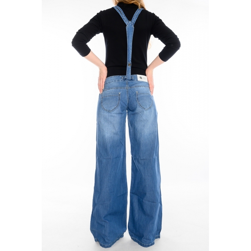 Жіночі джинси-Труби OMAT jeans 9922 сині