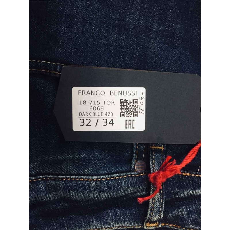 Мужские джинсы Franco Benussi 18-715 синие