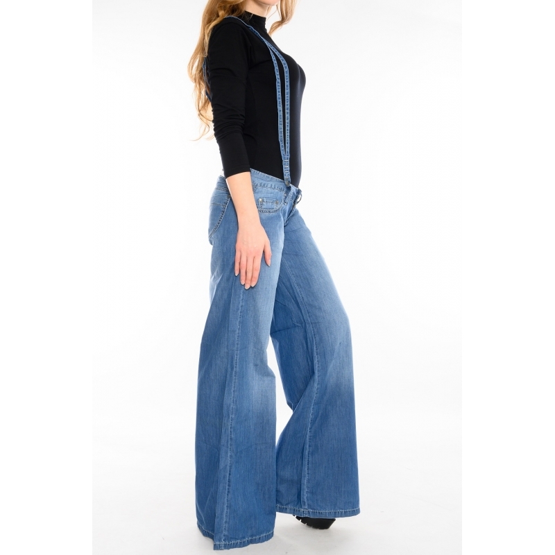 Жіночі джинси-Труби OMAT jeans 9922 сині