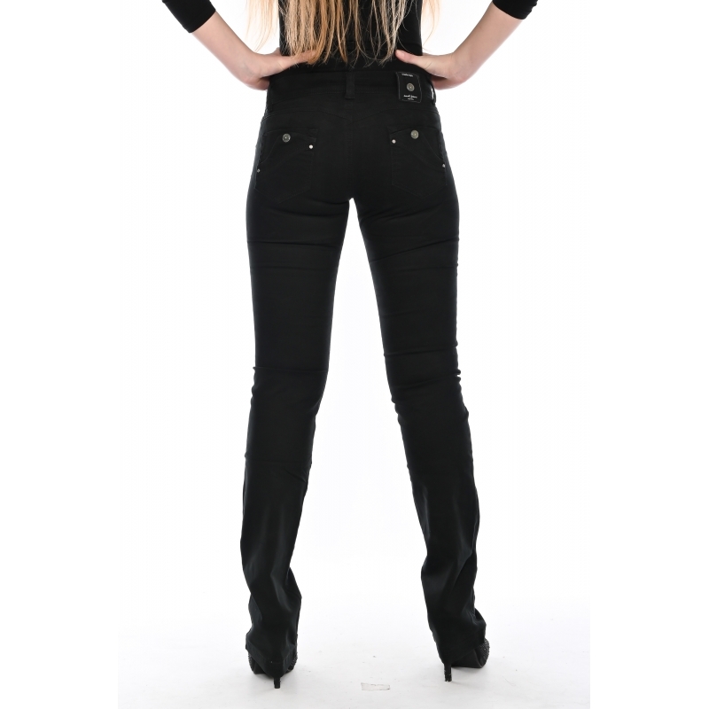 Брюки стСтрейчові Омат jeans 9801-451 чорні