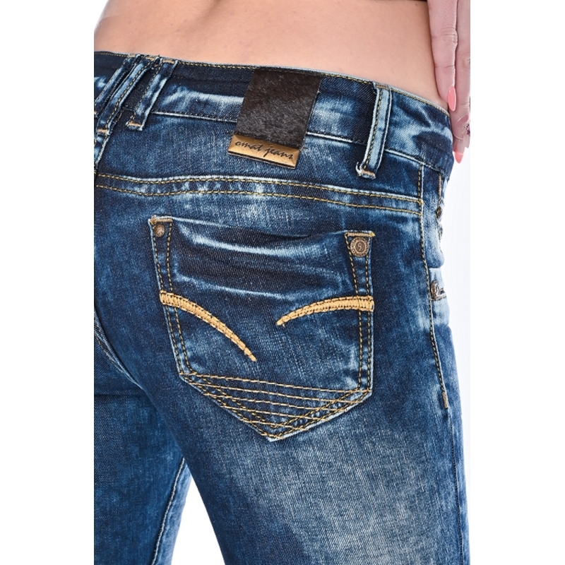 Джинси жіночі Омат jeans 9877 сині